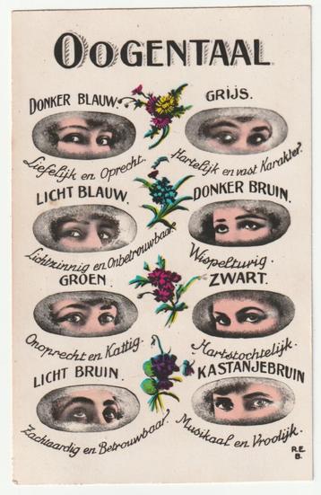 Oogentaal / ogentaal oude ansichtkaart 1932 beschikbaar voor biedingen