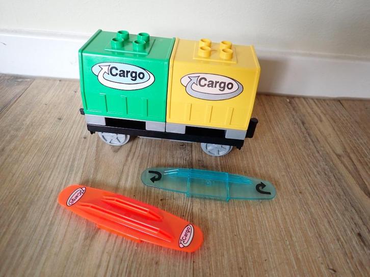 duplo cargo sein wagon en code stenen, Kinderen en Baby's, Speelgoed | Duplo en Lego, Zo goed als nieuw, Duplo, Ophalen of Verzenden