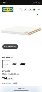 Plank 60x60 voor IkEA keukenkast, Huis en Inrichting, Keuken | Keukenelementen, Ophalen, Wit, Nieuw, 50 tot 100 cm