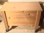 Houten speelgoedkist op wieltjes, Ophalen, Minder dan 50 cm, 50 tot 100 cm, Zo goed als nieuw