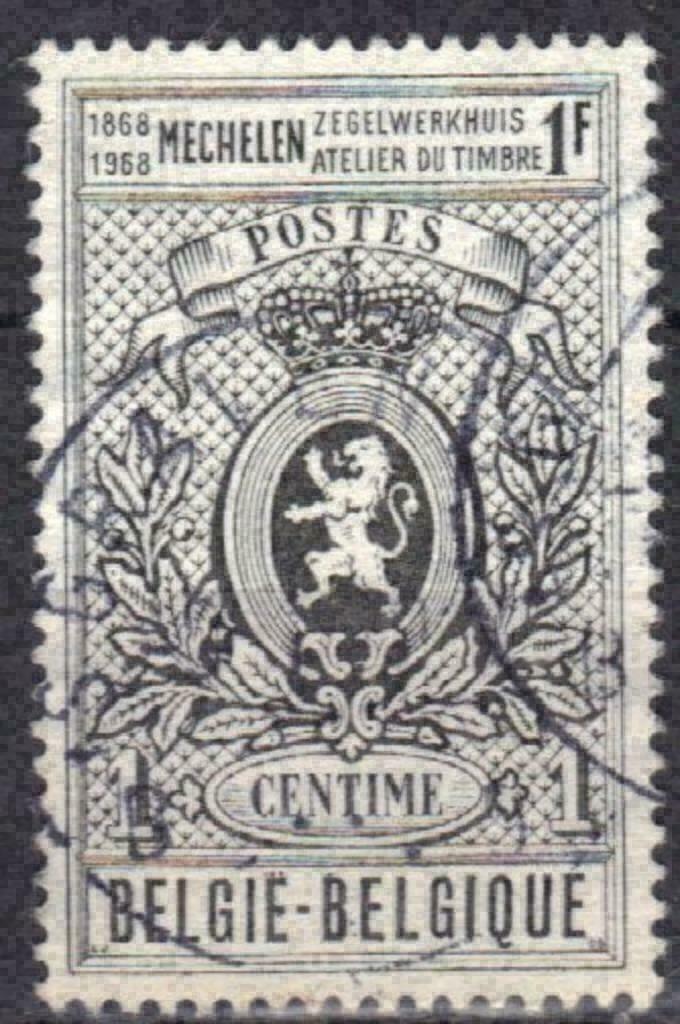 Belgie 1968 - Yvert/OBP 1447 - Zegeldrukkerij (ST), Postzegels en Munten, Postzegels | Europa | België, Gestempeld, Verzenden