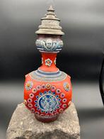 19e eeuws steengoed vierkant kruikje sierkruikje, Westerwald, Ophalen of Verzenden