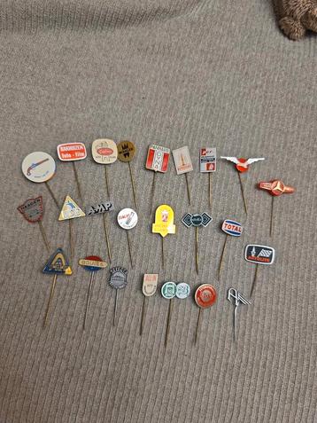 Vintage Reclame Pins - Auto & Techniek (24 stuks) beschikbaar voor biedingen