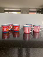 6 royal raja pip studiomokken, Huis en Inrichting, Keuken | Servies, Ophalen, Zo goed als nieuw, Overige stijlen, Kop(pen) en/of Schotel(s)