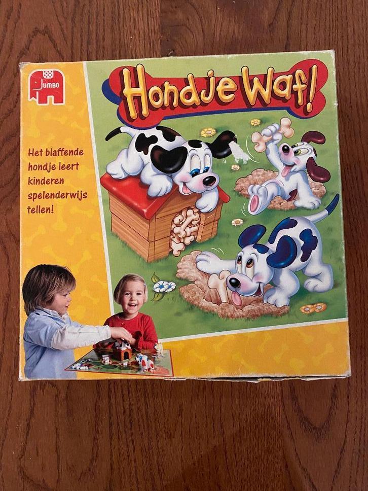hondje waf, Hobby en Vrije tijd, Gezelschapsspellen | Bordspellen, Gebruikt, Drie of vier spelers, Ophalen of Verzenden