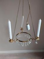 Zweedse kroonluchter/kandelaar, Ophalen of Verzenden, Gebruikt, Glas, Baroc