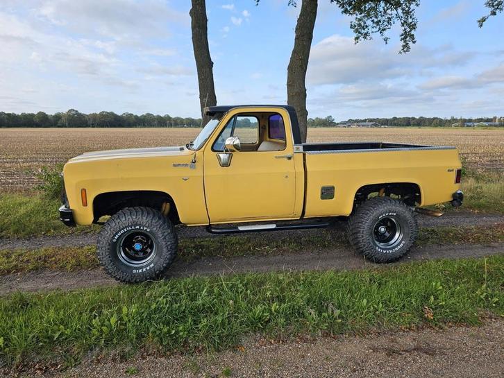 Chevrolet K10 shortbed, 1978, 350 v8, 4x4, belastingvrij, Auto's, Bestelauto's, Particulier, 4x4, Chevrolet, Benzine, Automaat