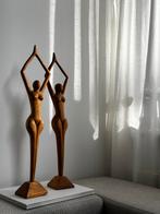 Handgesneden houten sculptuur torso vrouw 54 cm, Ophalen of Verzenden
