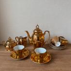 Vintage Goud Verguld Mokka Servies Compleet, Koffie Servies, Antiek en Kunst, Ophalen of Verzenden