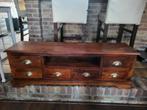 Houten TV Meubel met Lades, Huis en Inrichting, Ophalen, Gebruikt, 25 tot 50 cm, Minder dan 100 cm