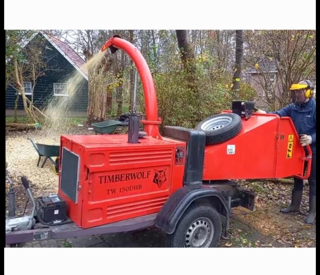 TE HUUR Hakselaar, Versnipperaar,Takkenversnipperaar, Tuin en Terras, Hakselaars, Gebruikt, Ophalen of Verzenden