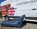 Chesterfield Chaise longue antiek blauw / jeans blue, Huis en Inrichting, Banken | Sofa's en Chaises Longues, Ophalen, Eenpersoons