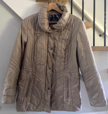 ** Mooie taupe gouden BARBARA LEBEK winterjas maat 42 ** beschikbaar voor biedingen