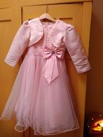 Mooi roze jurkje met bolerootje maat 134, Ophalen of Verzenden, Zo goed als nieuw