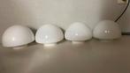 Paddenstoel bollamp melkglas champignon bollamp vintage 5x, Ophalen of Verzenden