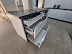 Complete keuken Compleet met APP 120Keukens op voorraad 2694, Wit, Hoekkeuken, Ophalen of Verzenden, Zo goed als nieuw