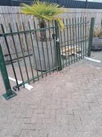 Dubbele spijlen poort, Ophalen, Zo goed als nieuw, IJzer, Spijlenhekwerk