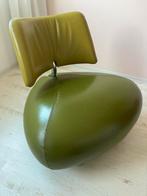 Leolux Pallone leder in kikkergroen leder, modern design., Ophalen, Gebruikt, 75 tot 100 cm