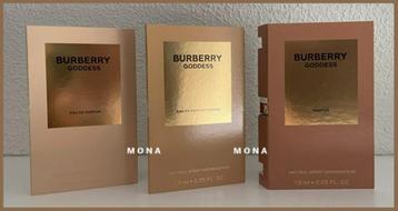 BurberryGoddess set 3 parfum samples proefjes testers beschikbaar voor biedingen