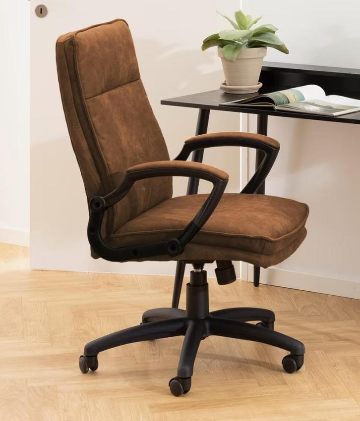 Bureaustoel 'Bendt Berend' - Camel Bruin, Huis en Inrichting, Bureaustoelen, Gebruikt, Bureaustoel, Bruin, Ergonomisch, Ophalen of Verzenden