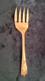 Verzilverde gebaksvork UK Coronation 1937 verzilverd, Ophalen of Verzenden