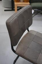10 x eetkamerstoel Nelson Jess Design metaal leer sledestoel, Ophalen, Zo goed als nieuw, Metaal, Vijf, Zes of meer stoelen