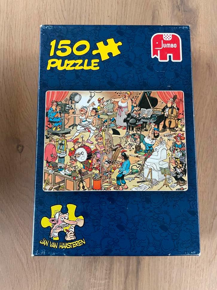 Jan van Haasteren - De Artiesten - 150 stukjes, Hobby en Vrije tijd, Denksport en Puzzels, Gebruikt, Legpuzzel, Minder dan 500 stukjes