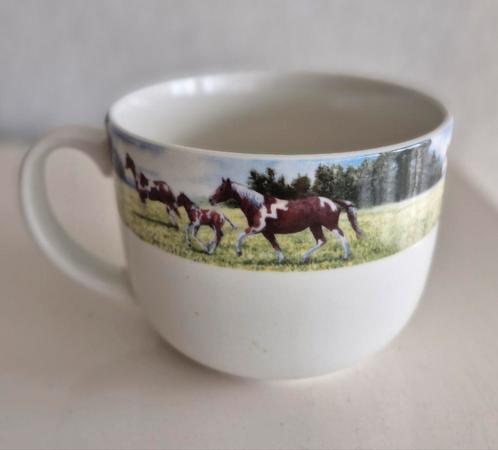 Soepkom Wiebe van der Zee Paarden, Huis en Inrichting, Keuken | Servies, Zo goed als nieuw, Kom(men), Overige stijlen, Porselein