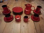 Vintage Melitta Rood Koffieservies - Jaren 60/70, Ophalen, Gebruikt, Effen, Aardewerk