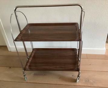 Vintage trolley/serveerwagen jaren 60 (Gerlinol) beschikbaar voor biedingen
