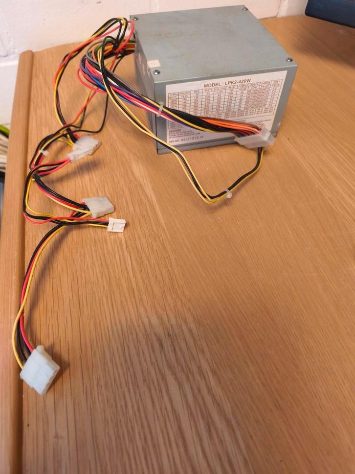 Retro ATX Voeding - 420W - Pentium 1/2/3/4, Computers en Software, Interne voedingen, Gebruikt, Ophalen of Verzenden