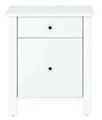 2 nachtkastjes, landhuis design houtlook, Ophalen, Zo goed als nieuw, Minder dan 45 cm, 55 tot 70 cm