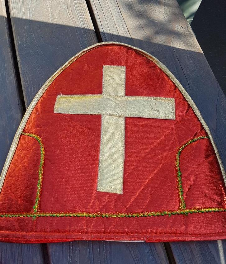 Sinterklaas Mijter voor kind., Diversen, Sinterklaas, Gebruikt, Ophalen of Verzenden