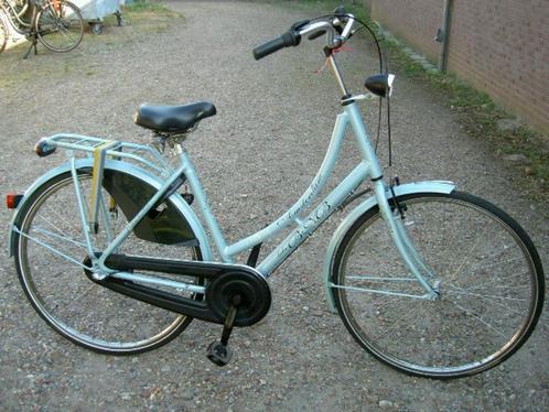 damesfiets Amsterdam 28", Fietsen en Brommers, Fietsen | Dames | Omafietsen, Gebruikt, 53 tot 56 cm, Handrem, Versnellingen, Ophalen