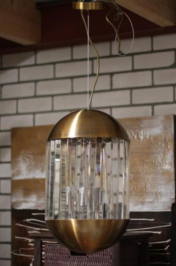 Chique hanglamp GRAYSON Light & Living brons glas 