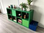 Vintage IKEA EXPEDIT/KALLAX kast – groen + accessoires, Ophalen, Kunststof, Modern, design, retro, vintage, 100 tot 150 cm
