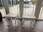 2 mooie bijzettafeltjes in barok / queen ann stijl, 48x48x45, Huis en Inrichting, Tafels | Bijzettafels, Minder dan 55 cm, Gebruikt