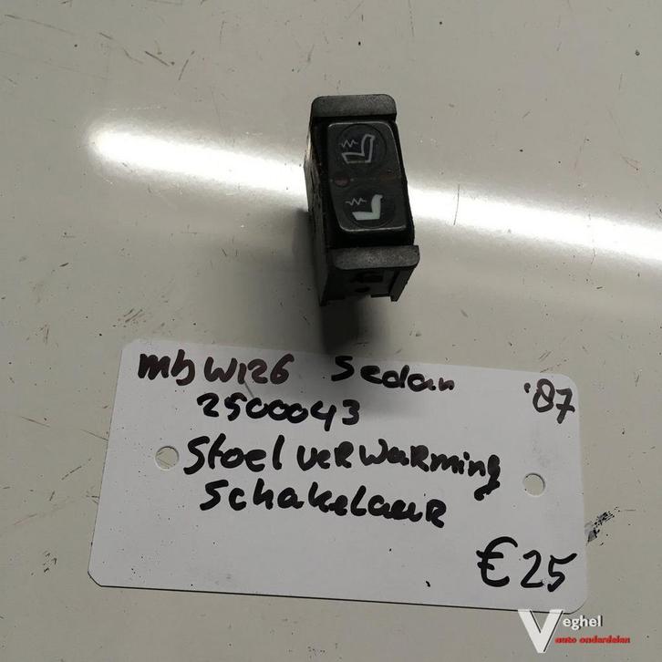 Mercedes W126 1987 2500043 Stoelverwarmingschakelaar Rechts, Auto-onderdelen, Dashboard en Schakelaars, Gebruikt, Ophalen of Verzenden