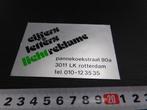 stickers Rotterdam Cijfers  Letters licht reklame Pannekoeks, Ophalen, Zo goed als nieuw, Overige typen