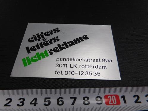 stickers Rotterdam Cijfers  Letters licht reklame Pannekoeks, Verzamelen, Stickers, Zo goed als nieuw, Overige typen, Ophalen