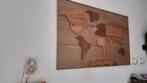 Wereldkaart, Huis en Inrichting, Woonaccessoires | Schilderijen, Tekeningen en Foto's, Ophalen of Verzenden, Minder dan 50 cm