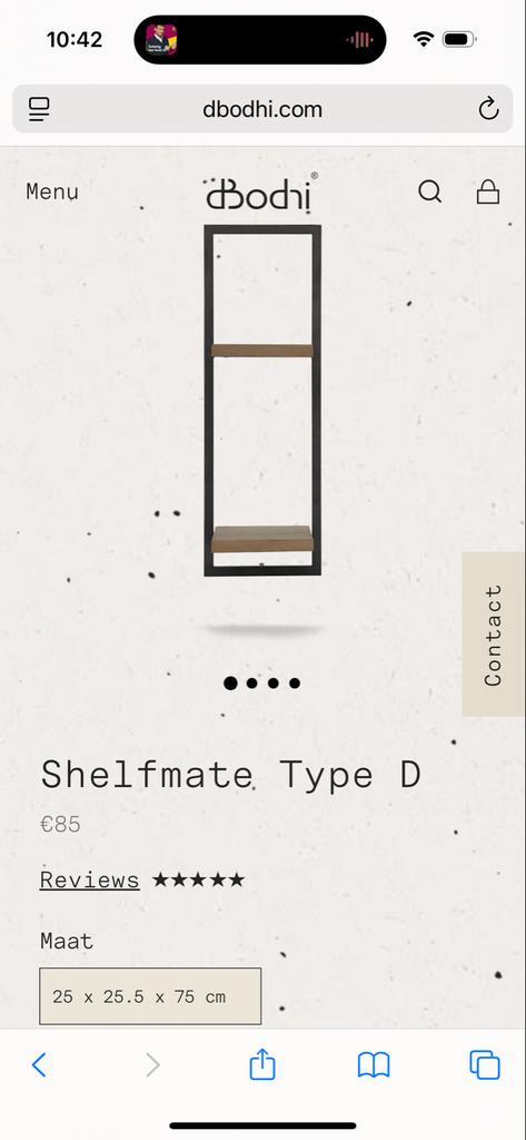 Shelfmate Type D - Stijlvolle wandplank, Ophalen of Verzenden, Zo goed als nieuw