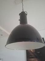 Industriële hanglamp - Zwart Metaal originele  2 stuks, Ophalen, Gebruikt, 50 tot 75 cm, Metaal