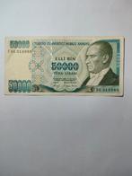 Turkije 50.000 Lira Biljet, Postzegels en Munten, Bankbiljetten | Europa | Niet-Eurobiljetten, Ophalen of Verzenden, Los biljet