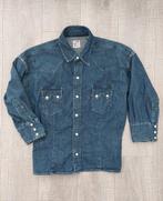 Levis Vintage Clothing oversized big E denim Western shirt, Blauw, Ophalen of Verzenden, Zo goed als nieuw, Maat 34 (XS) of kleiner