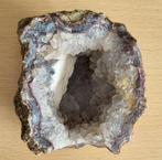 Kwartsgeode met Calciet en Agaat, Ophalen of Verzenden, Mineraal