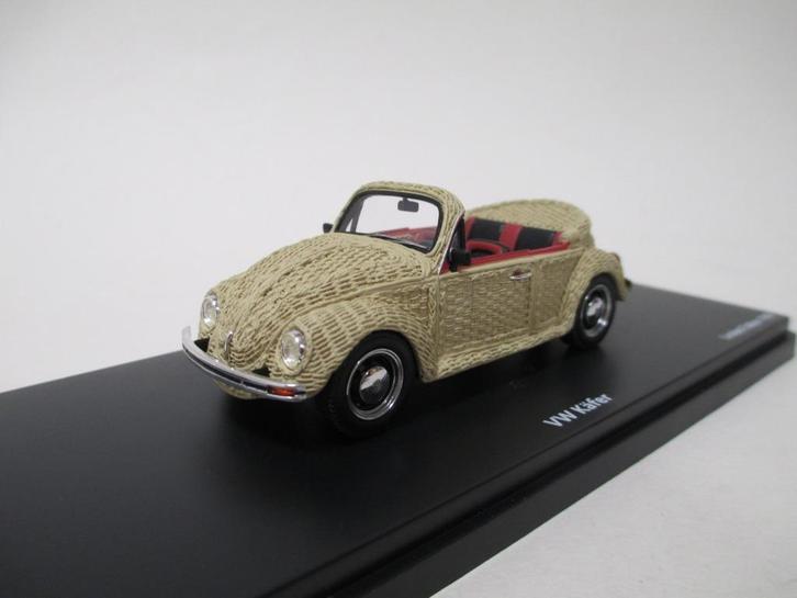 Volkswagen Kever 1303 Cabrio Basket Riet uitvoering, Hobby en Vrije tijd, Modelauto's | 1:43, Nieuw, Auto, Schuco, Ophalen of Verzenden