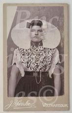 cdv vrouw klederdracht Wolphaartsdijk 1900's J Sinke zeeland, Gebruikt, Verzenden, Foto, Klederdracht