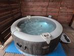 Intex PureSpa Greywood Deluxe - 196x71cm - 4 personen, Tuin en Terras, Bubbelbaden en Hottubs, Ophalen, Zo goed als nieuw, Grondzeil