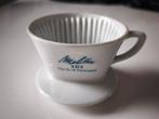 Vintage koffiefilter porselein Melitta model 101, Ophalen of Verzenden, Zo goed als nieuw, Porselein, Kop en/of schotel